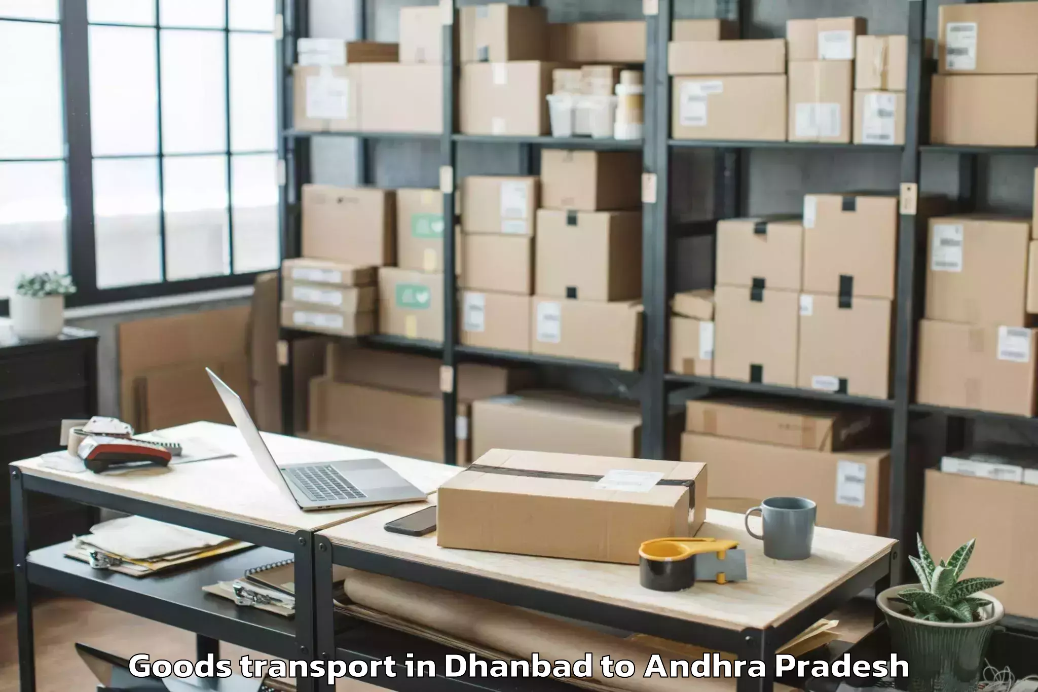 Easy Dhanbad to Ganganapalle Goods Transport Booking